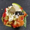 Laša tartara uzkoda ar laima krēmu spinātu mīklas groz. - Image 4