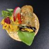 Lēcu galete ar humusu un baklažāna rullīti - Image 2