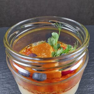 Creme brulee burciņā