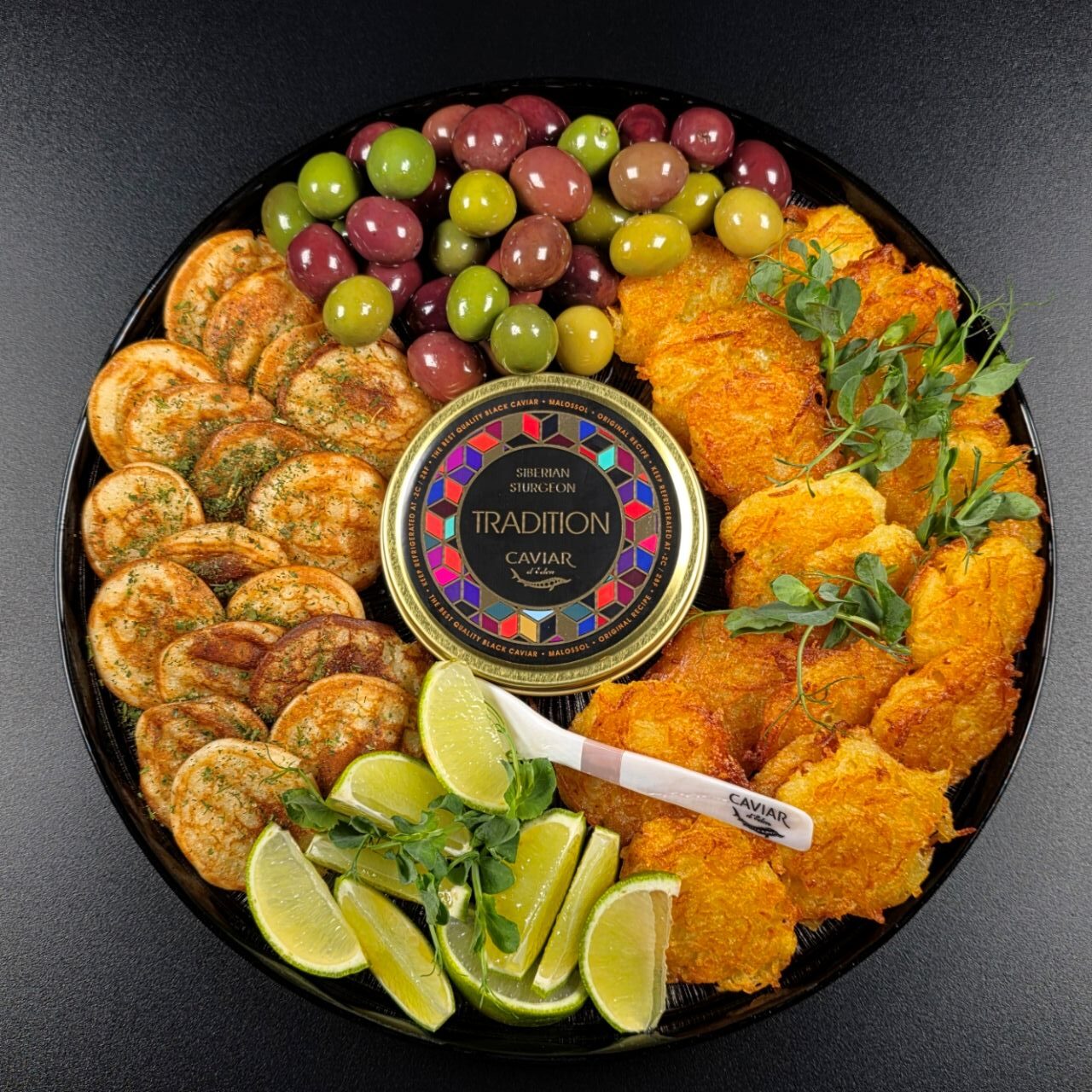 Ekskluzīva kaviāra plate — izsmalcināta garšu un elegances saspēle, kas radīta īpašiem mirkļiem. - Image 5