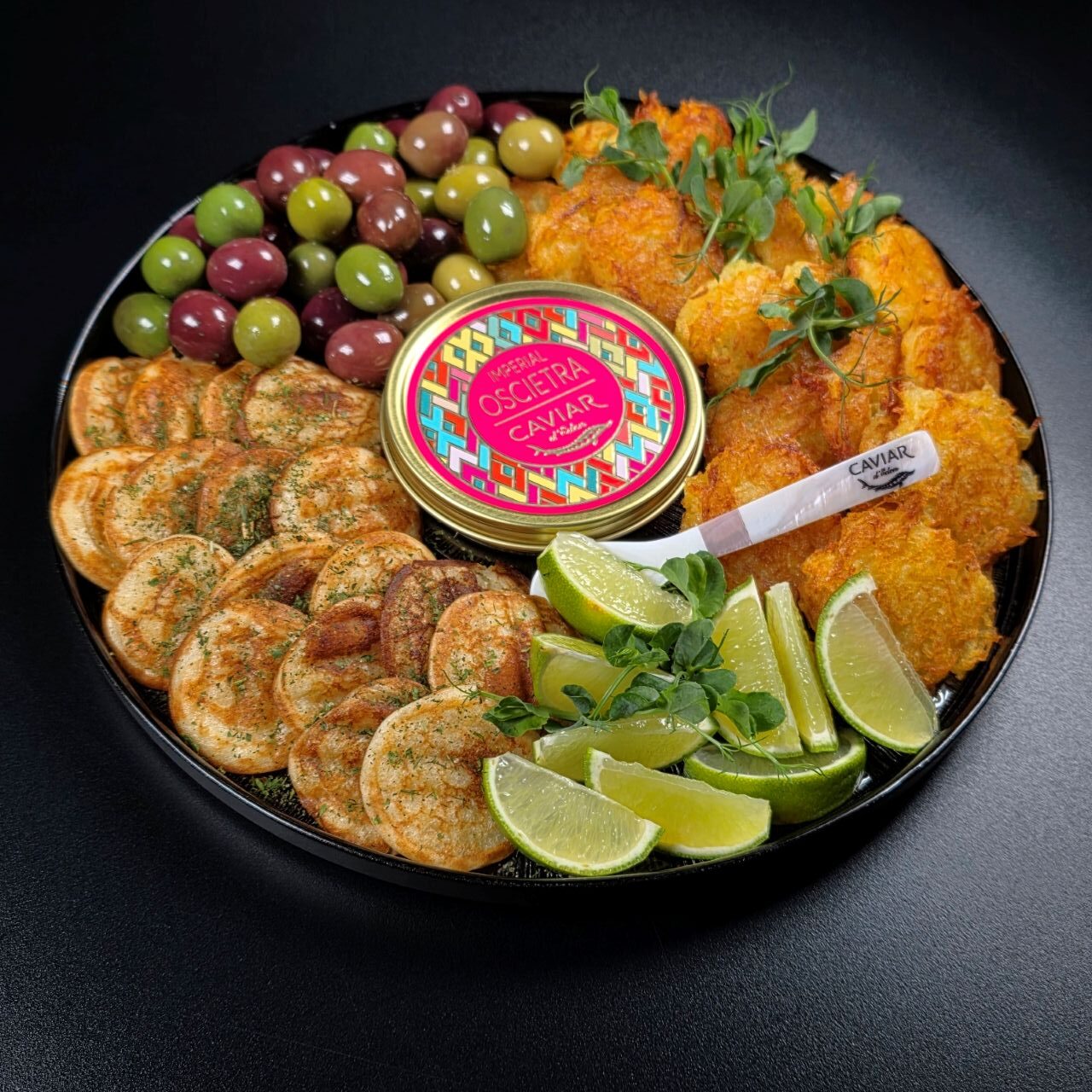 Ekskluzīva kaviāra plate — izsmalcināta garšu un elegances saspēle, kas radīta īpašiem mirkļiem. - Image 4